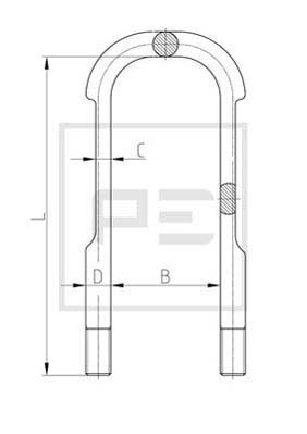 PE AUTOMOTIVE lingės spaustukas 125.011-00A